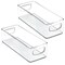 mDesign Small Plastic Kitchen Storage Container Bin with Handles, 2 Pack